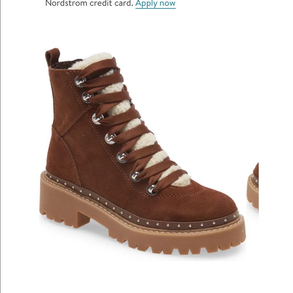 Steve Madden Rainer Platform Bootie Cognac Suede NWT